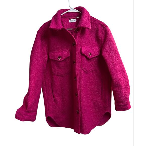 Evereve Jackets & Blazers - Evereve RD Style Shacket Fuchsia Pink Small Oversized